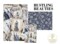 Blue Baroque Pattern Art Paper for Decoupage & Mixed Media (medium)
